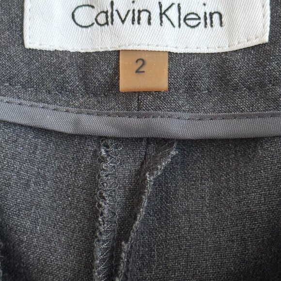 Calvin Klein Sportwear classic charcoal/dark grey slacks sz2 - Picture 8 of 10
